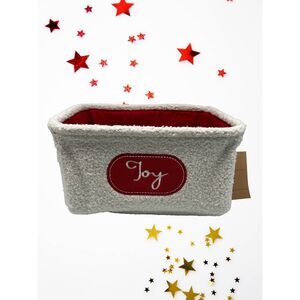 RGI Home Joy Plush Christmas Basket